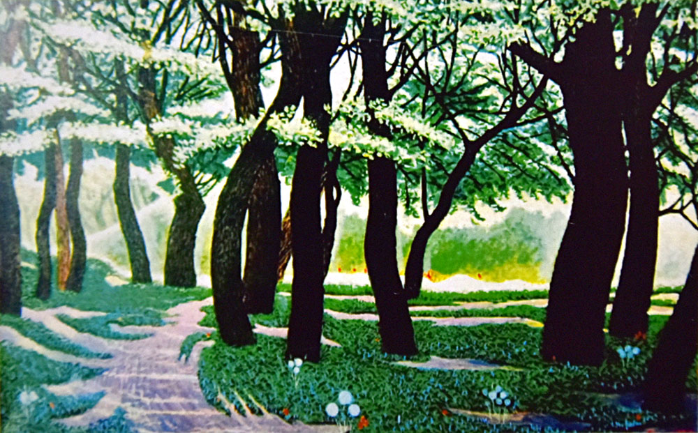 Nakgaş Walentin Kudrýaşowyň ýagty ýadygärligine: žiwopis manzarlarynyň syry