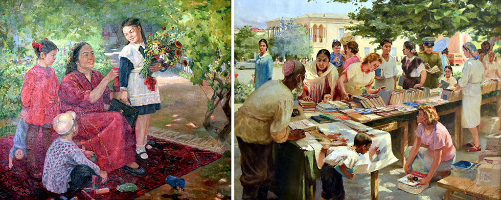 Şekillendiriş sungaty muzeýi okuw ýylynyň başlanmagyna bagyşlap žiwopis eserlerini görkezdi