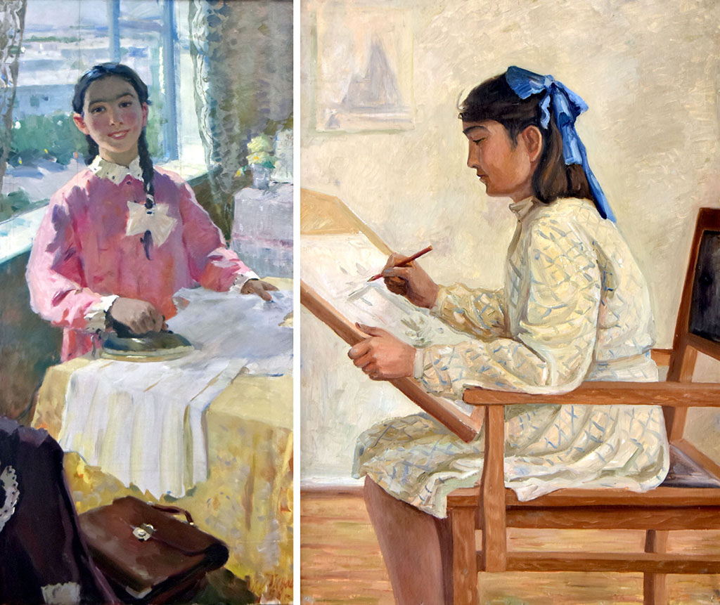 Şekillendiriş sungaty muzeýi okuw ýylynyň başlanmagyna bagyşlap žiwopis eserlerini görkezdi