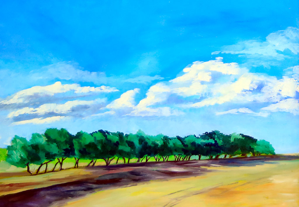 Garaşsyzlyk baýramyna bagyşlanan şahyrana žiwopis eserleri