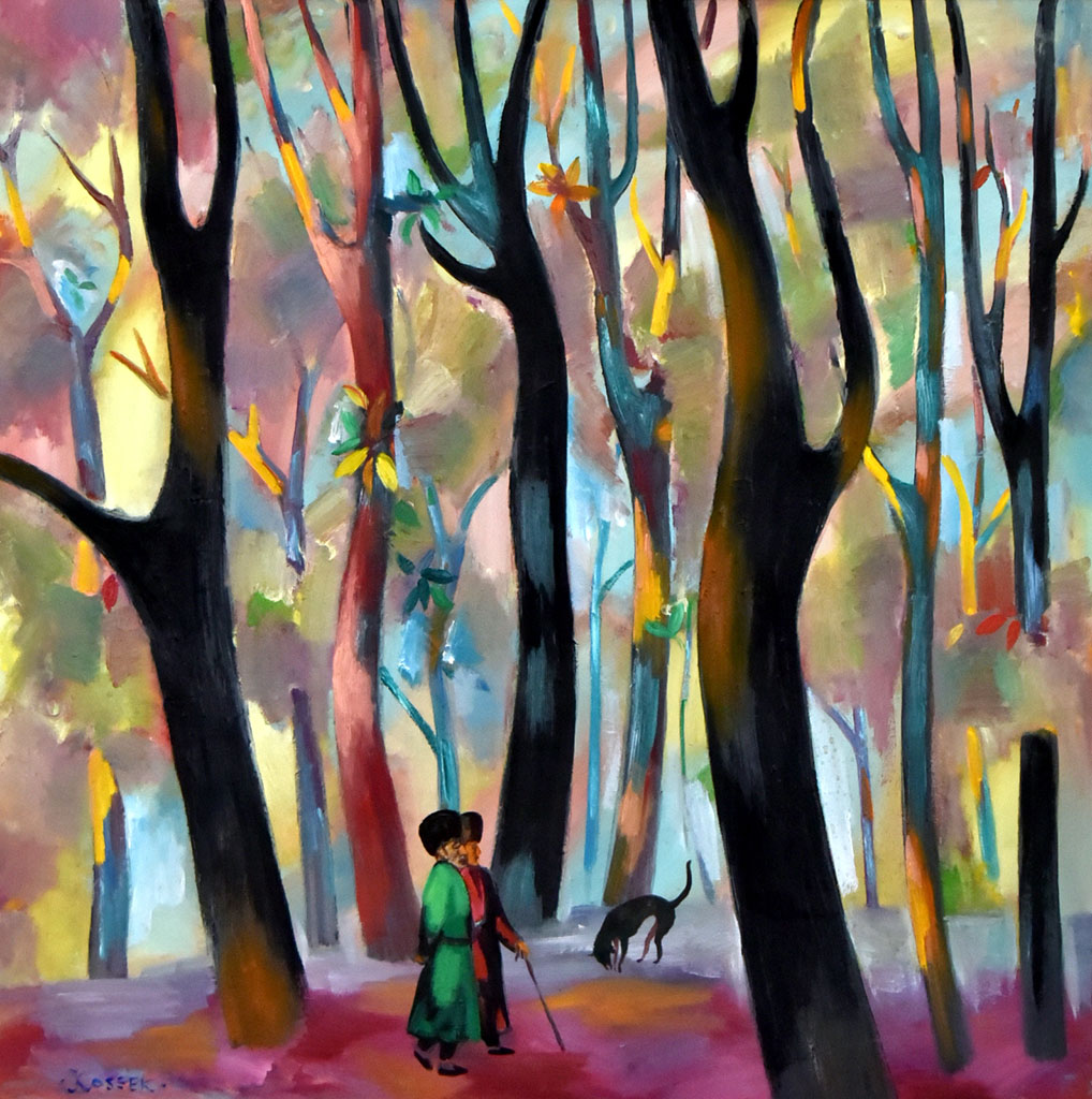 Şekillendiriş sungaty muzeýiniň  sergisinde ata-eneleriň waspy