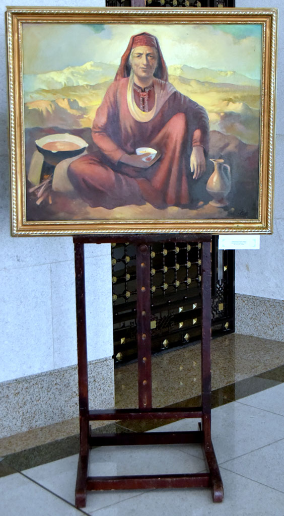 Şekillendiriş sungaty muzeýiniň  sergisinde ata-eneleriň waspy