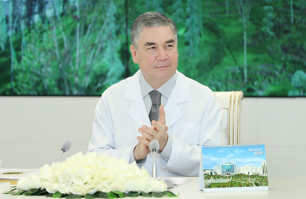 Hormatly Prezidentimiz Gurbanguly Berdimuhamedow  täze saglygy goraýyş desgalarynyň açylyş dabaralaryna gatnaşdy