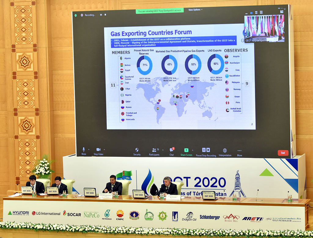 Leading players of oil and gas industry discuss vectors of development of Turkmen and global fuel and energy complex 