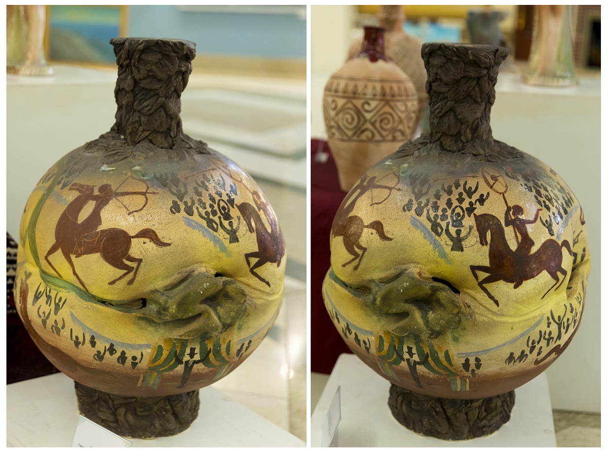 Sergide şekillendiriş sungaty eserleriniň ähli görnüşi görkezilýär